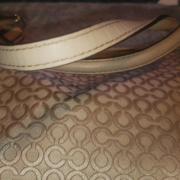 Coach Madison Op Art Pearlescent Fabric Carryall Shoulder Bag 30681 - Picture 12 of 16